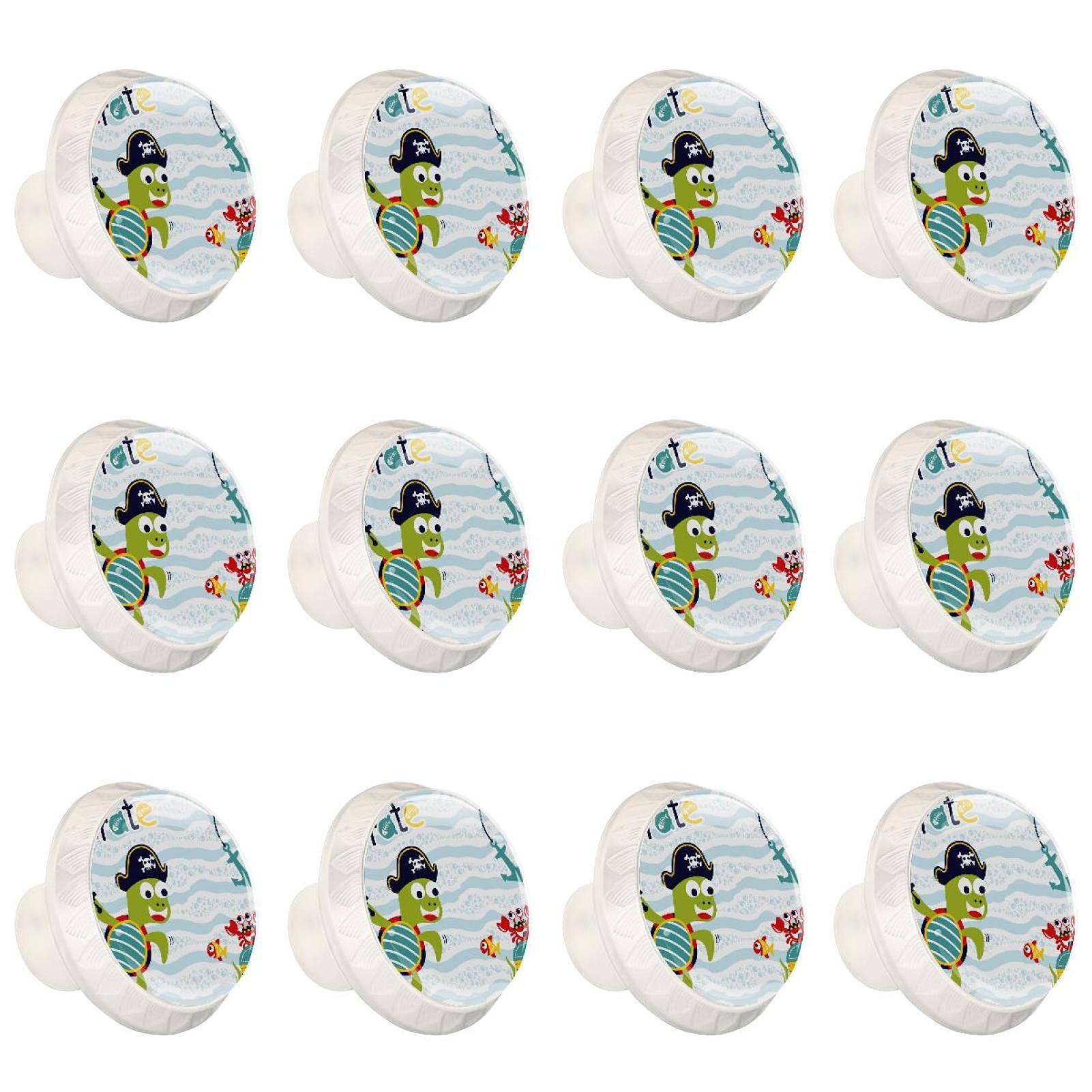 Boutons de cuisine tortue pirate : égayez les tiroirs de la chambre d'enfant