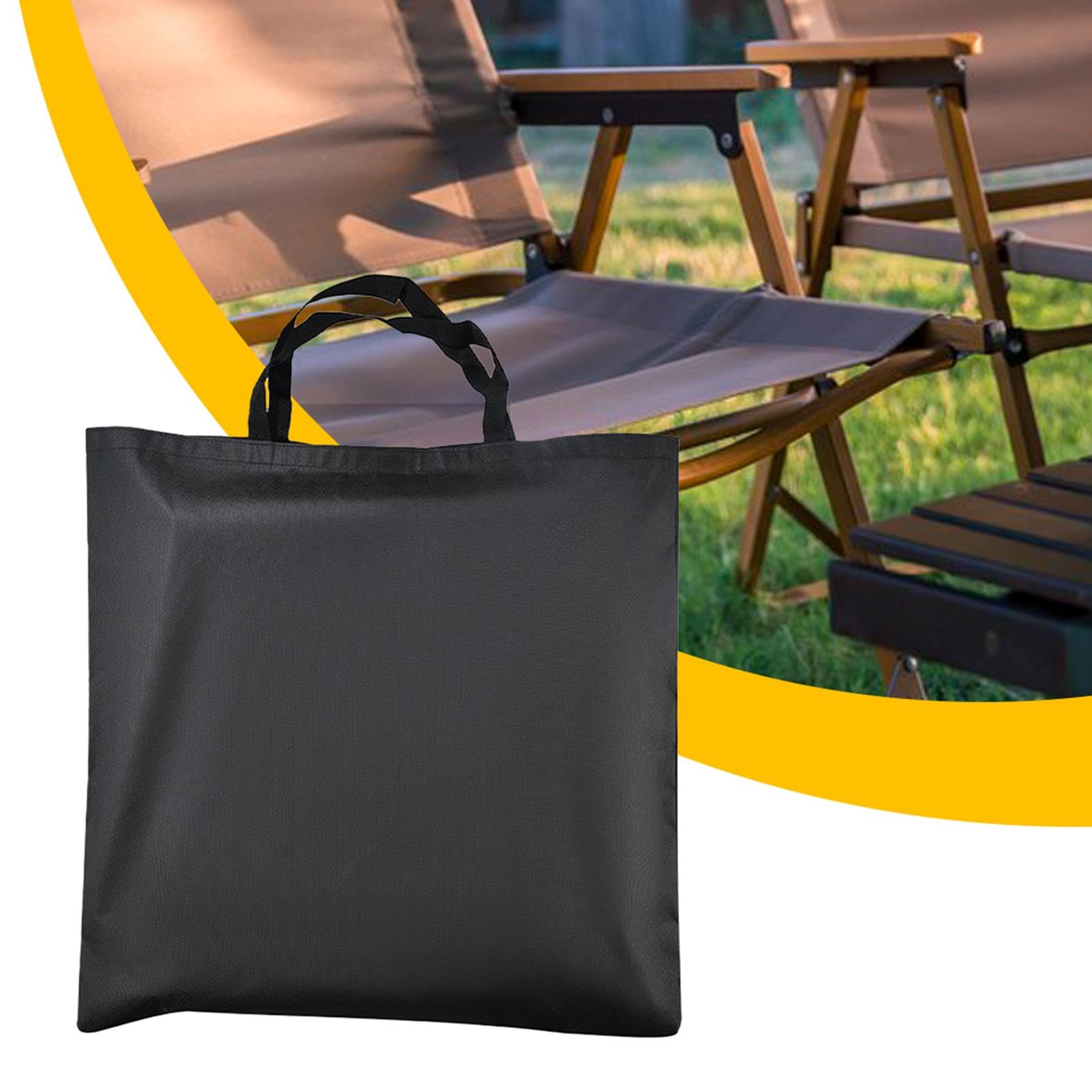Sac de transport pour chaise pliante, sac de rangement extérieur, 60 x 62 cm, tissu Oxford 600D, bretelles réglables, étui de transport pour chaise de pique-nique pour randonnée, camping, utilisation