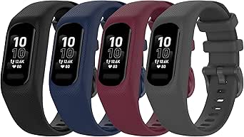Muovrto Cinturino di Ricambio Cinturino in Silicone Braccialetto Cinturino per Garmin Vivosmart 5