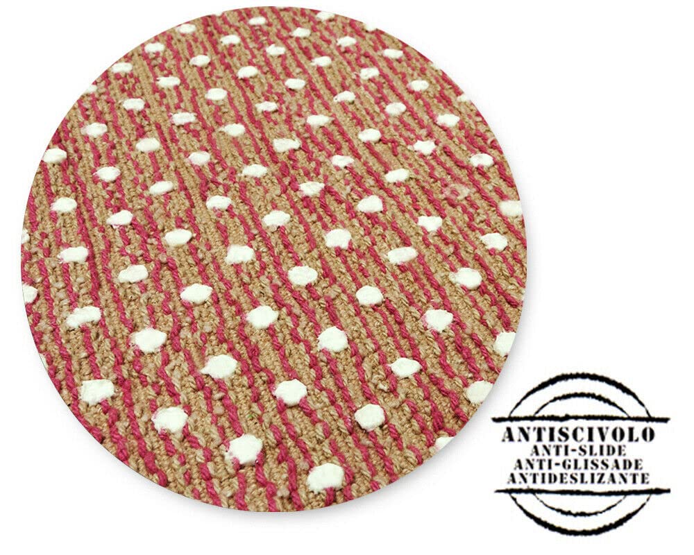 MERIDA Tapis de bain pur coton doux, couleurs vives, lavable, lot de 3 pièces, marron (C)
