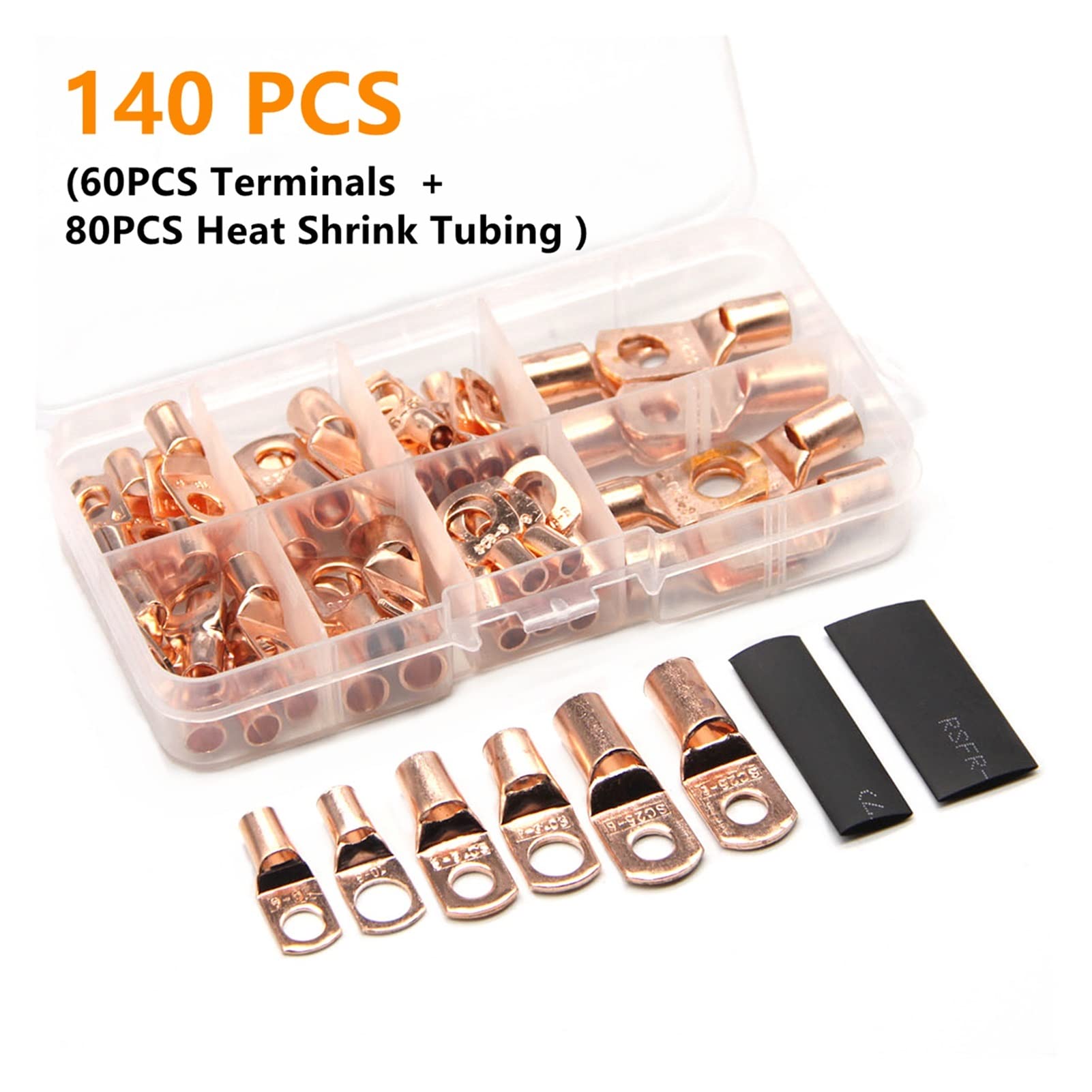 Set Da 130 Pezzi Terminale Ad Anello In Rame For Autoveicoli - Foto 8