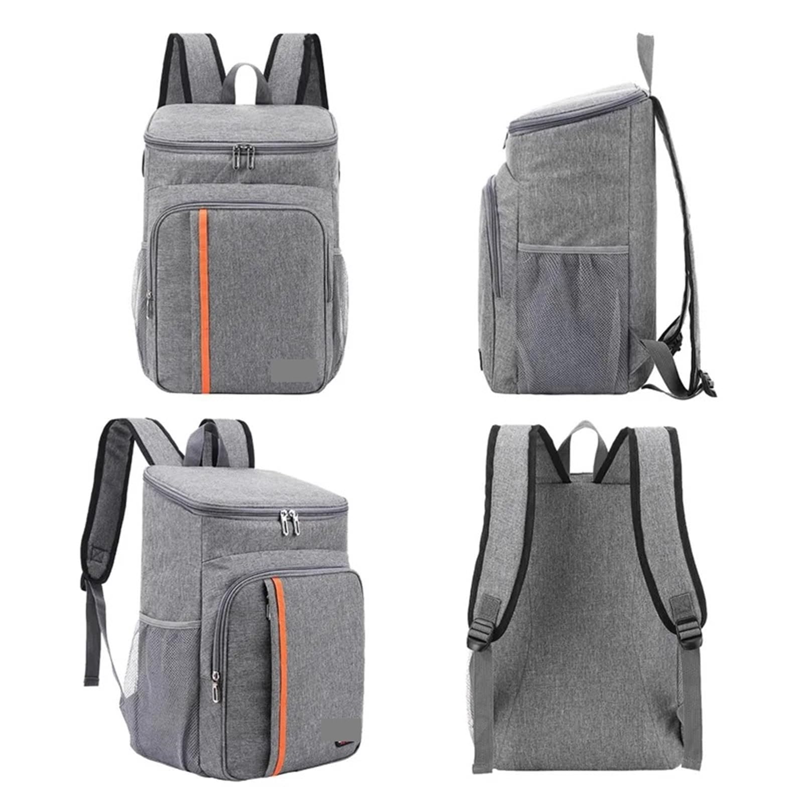 Bolsa De Almuerzo Bolsa de almuerzo térmica de 18L, caja de comida portátil, refrigerador impermeable, estuche aislado de hielo, mochilas de tela Oxford for acampar, caja de hielo Para Oficina，Picnic(