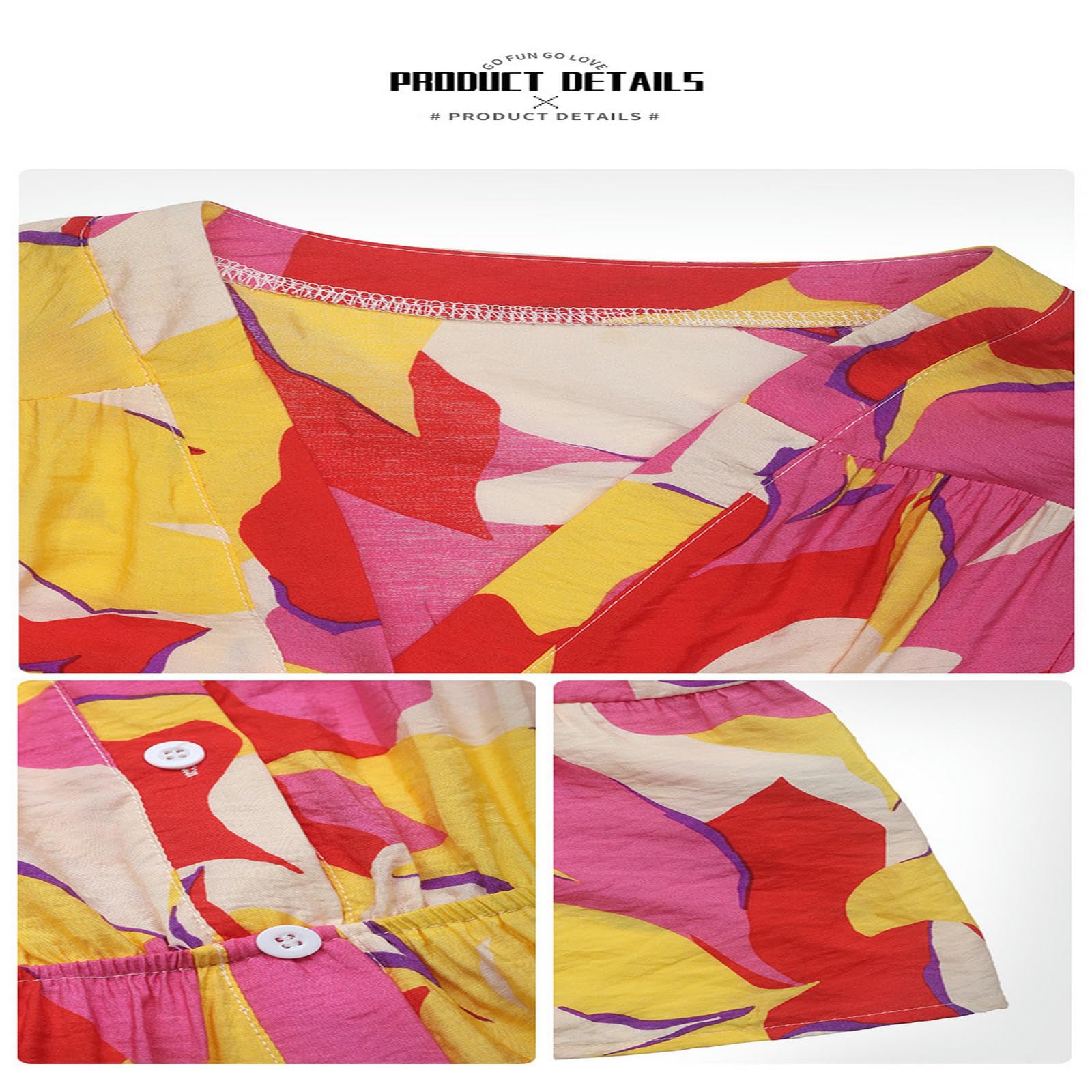 Vestido de manga corta con botones para mujer, con cinturón, casual, primavera, verano, playa, vestido de sol para mujer. YYEFNMAZ