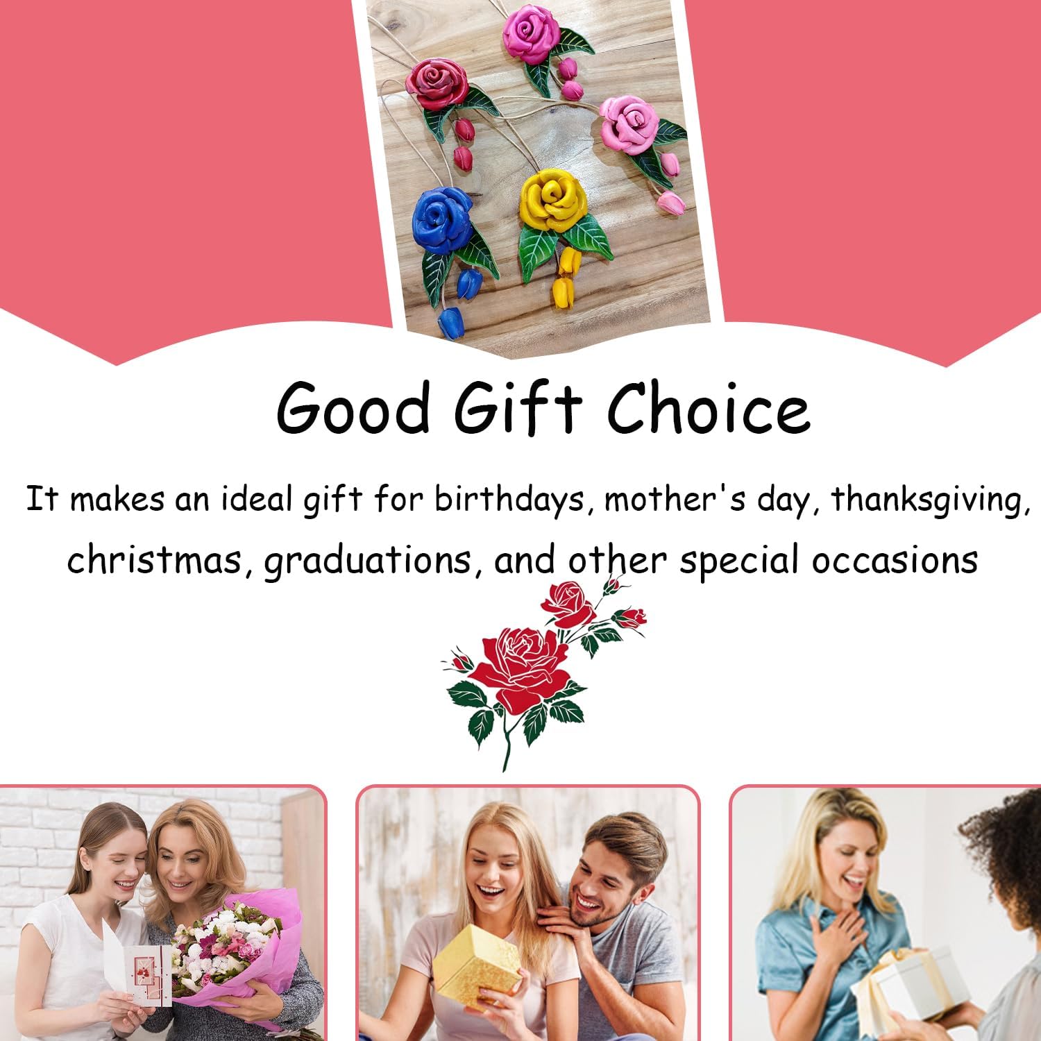 Handcrafted Leather Leaf Flower Bag Charm, Boho Accessories Leather Rose Flowers Key chain Purse Pendant Charms - Image 6