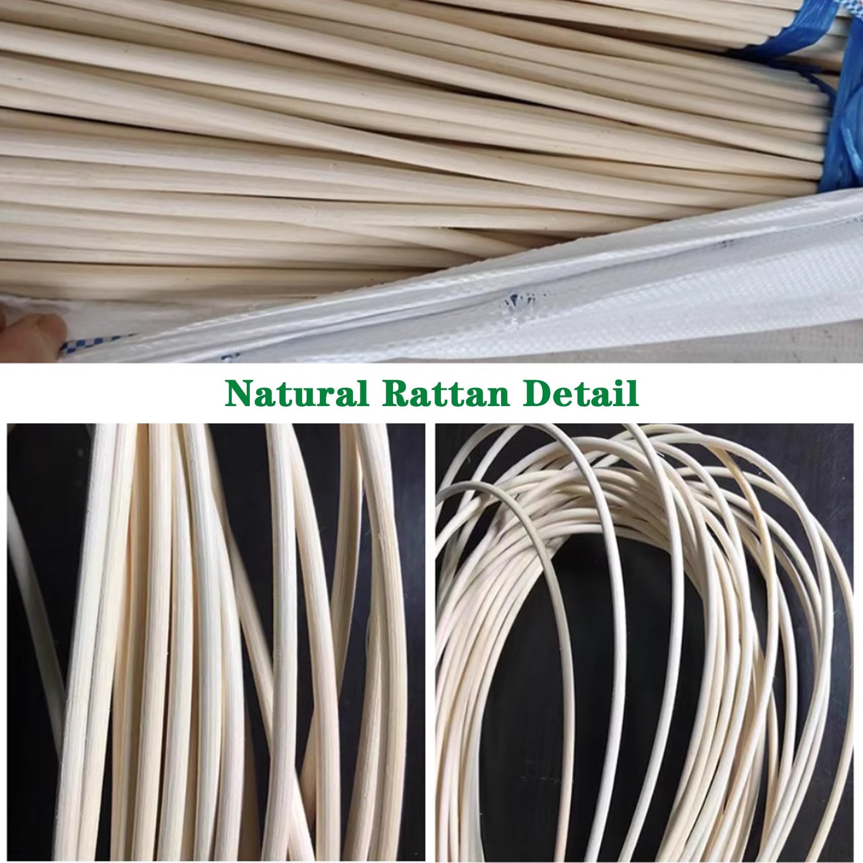 Sangle De Cannage Rotin Naturel 4mm - Rouleau De 30m Pour Réparation De Chaises, Vannerie Et Bricolage
