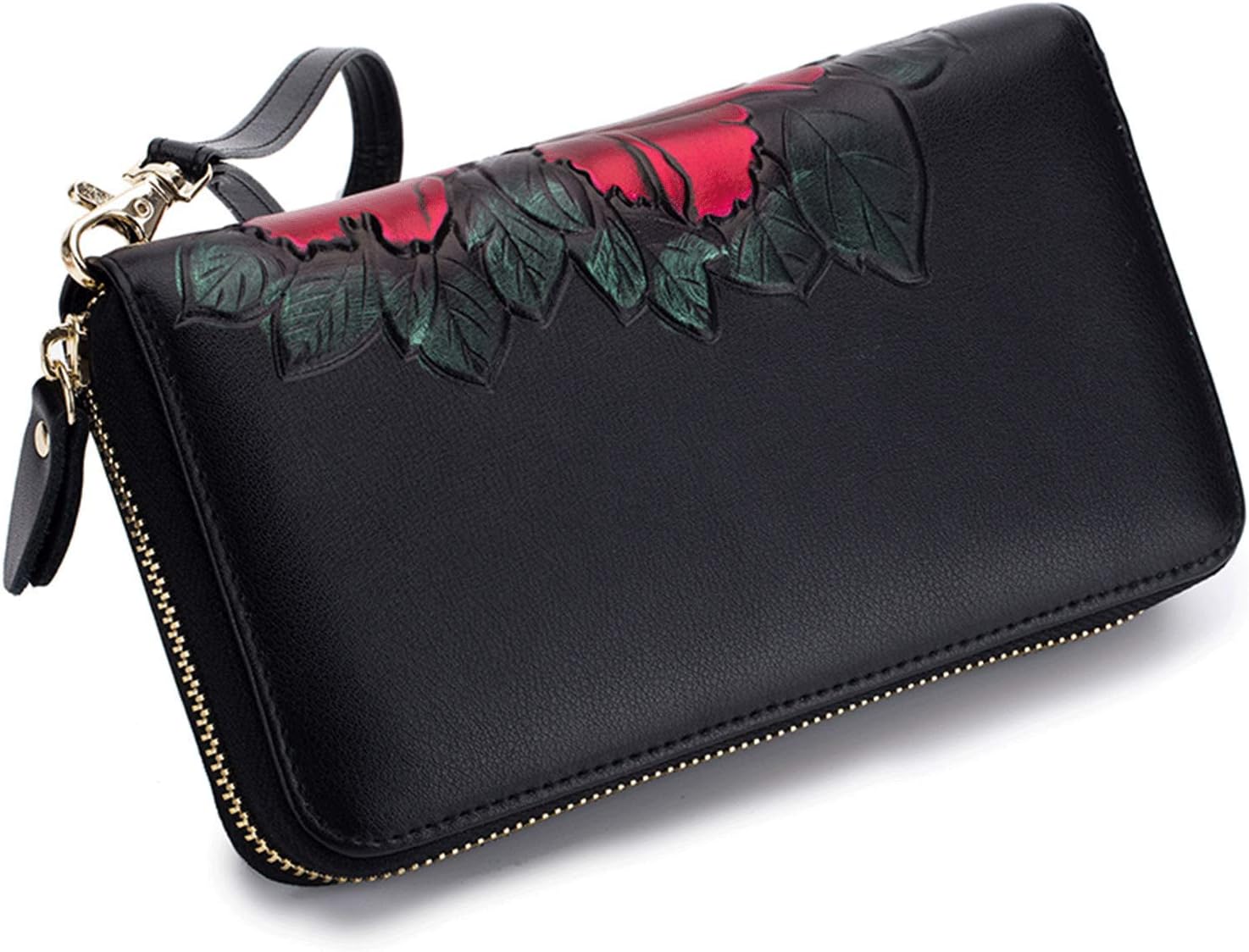 Credit Card Holder For Women Pocket Organizer Leather Wallet Purse For Women RFID Multi Carrier Big Lots Card Case (red2) - Image 5