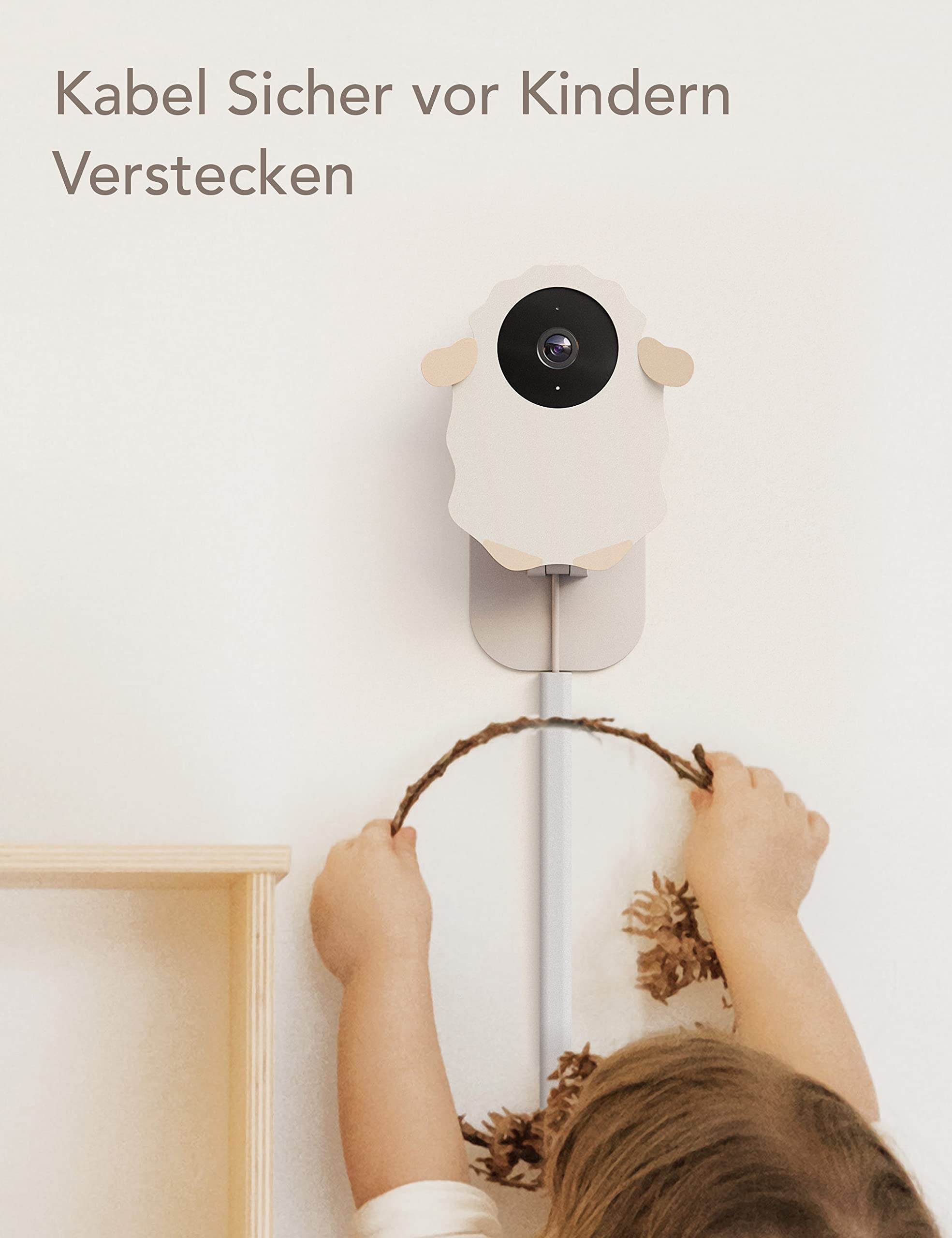 nooie Baby Monitor, Babyphone mit Kamera WLAN, Baby Kamera mit APP und Handy Verbindung, 1080P Nachtsicht, Bewegungs und Cry Detection Alexa kompatibel, Bewegungs Geräuscherkennung