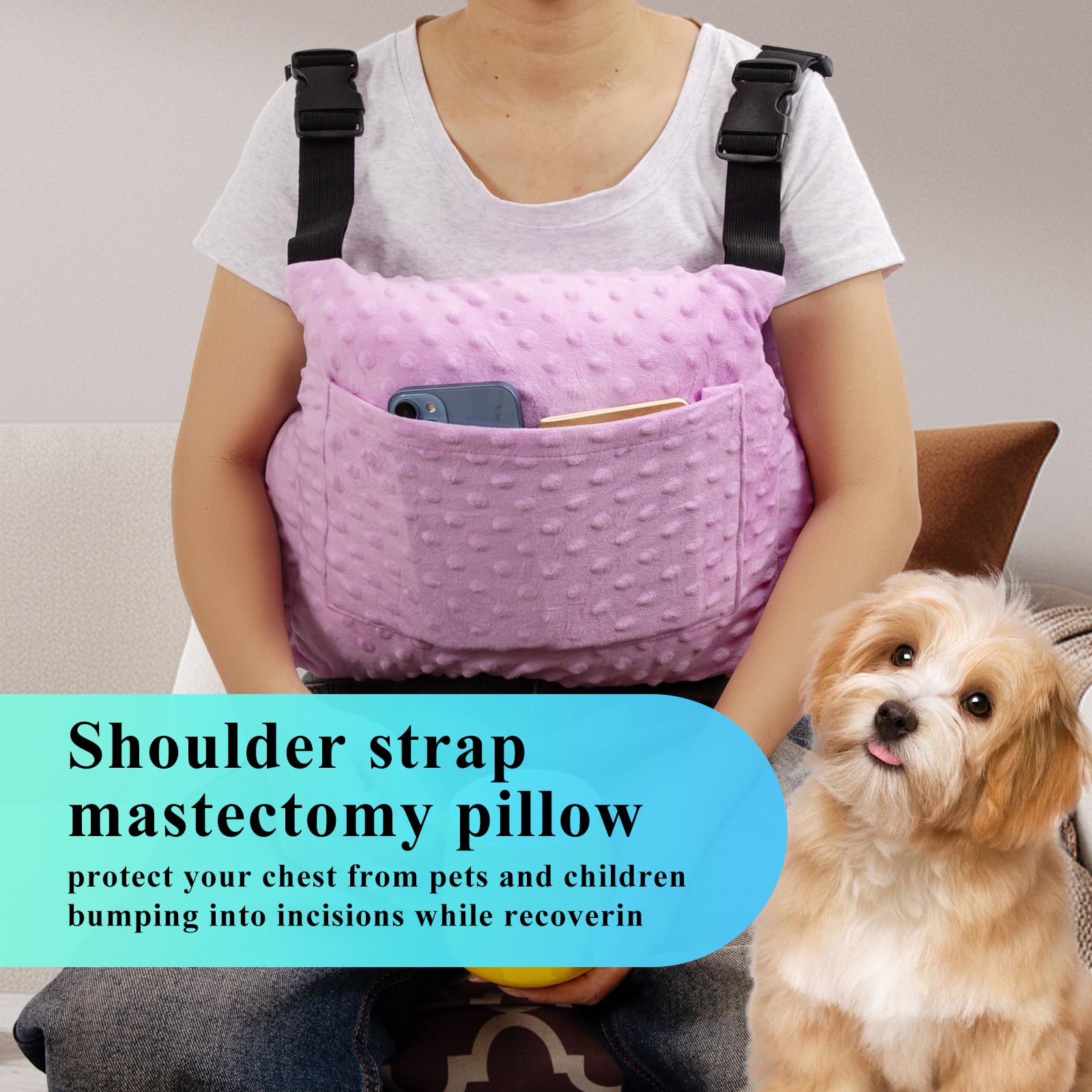 Oreiller De Récupération Post-Chirurgie Nogsay – Coussin Hystérectomie, Mastectomie, Myomectomie, Césarienne – Poches Glace/Chaud