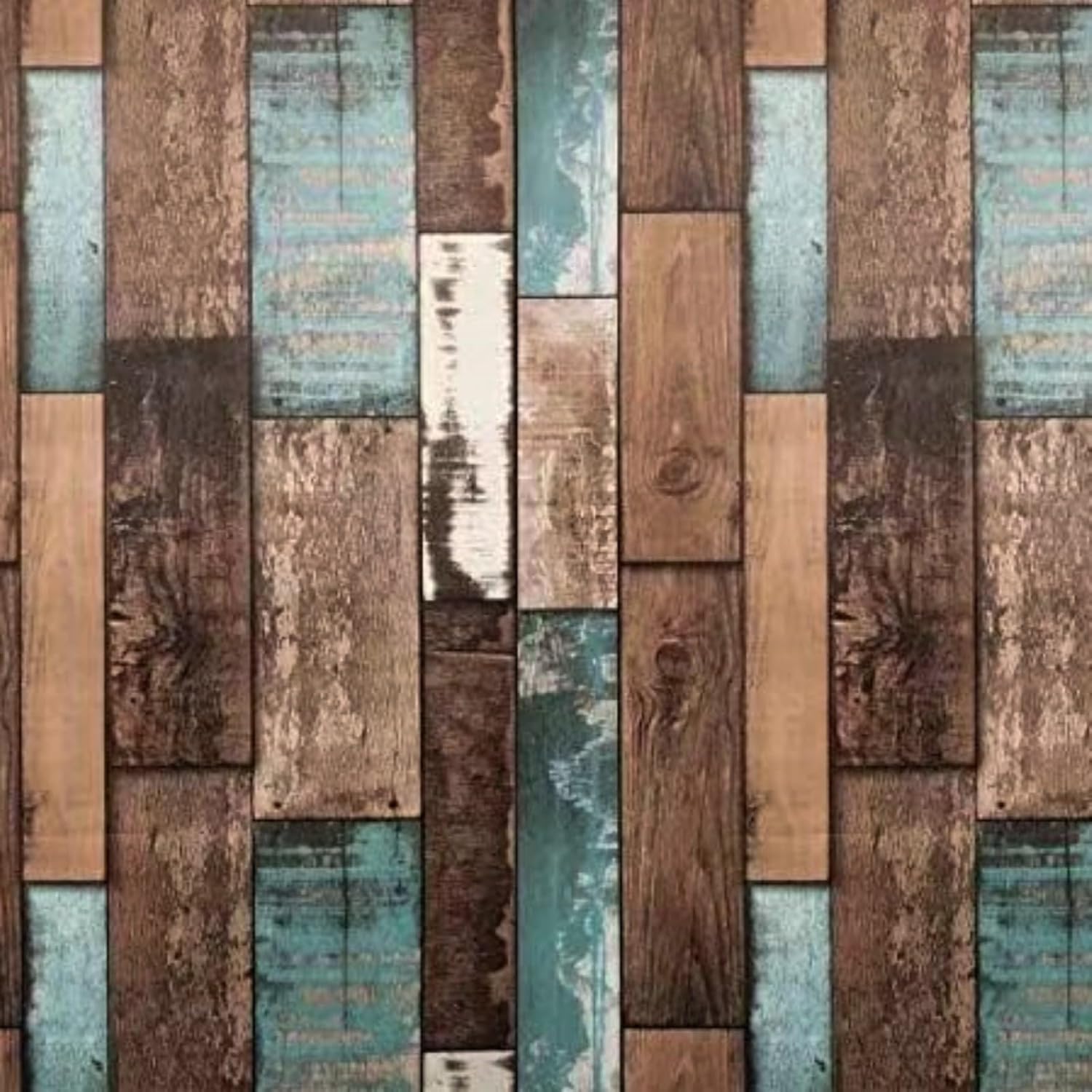 ComShion Faux Wood Wallpaper Peel and Stick Vintage Rustic Shiplap Peel ...