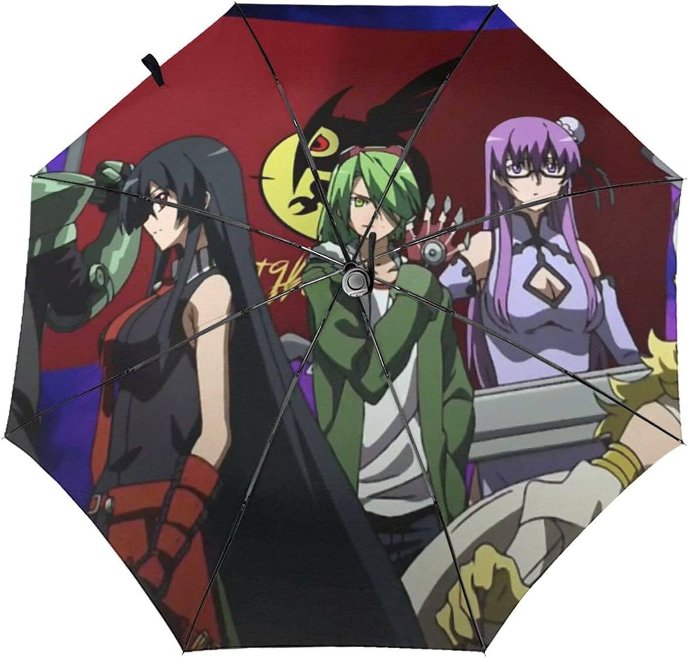 Amazon Co Jp アカメが斬る 折りたたみ 日傘 完全遮光 紫外線対策 萌えグッズ タツミ アカメ マイン レオーネ ラバック ブラート シェーレ ナジェンダ チェルシー スサノオ 全自働折り畳み傘 耐風撥水 梅雨対策 携帯しやすい ホーム キッチン