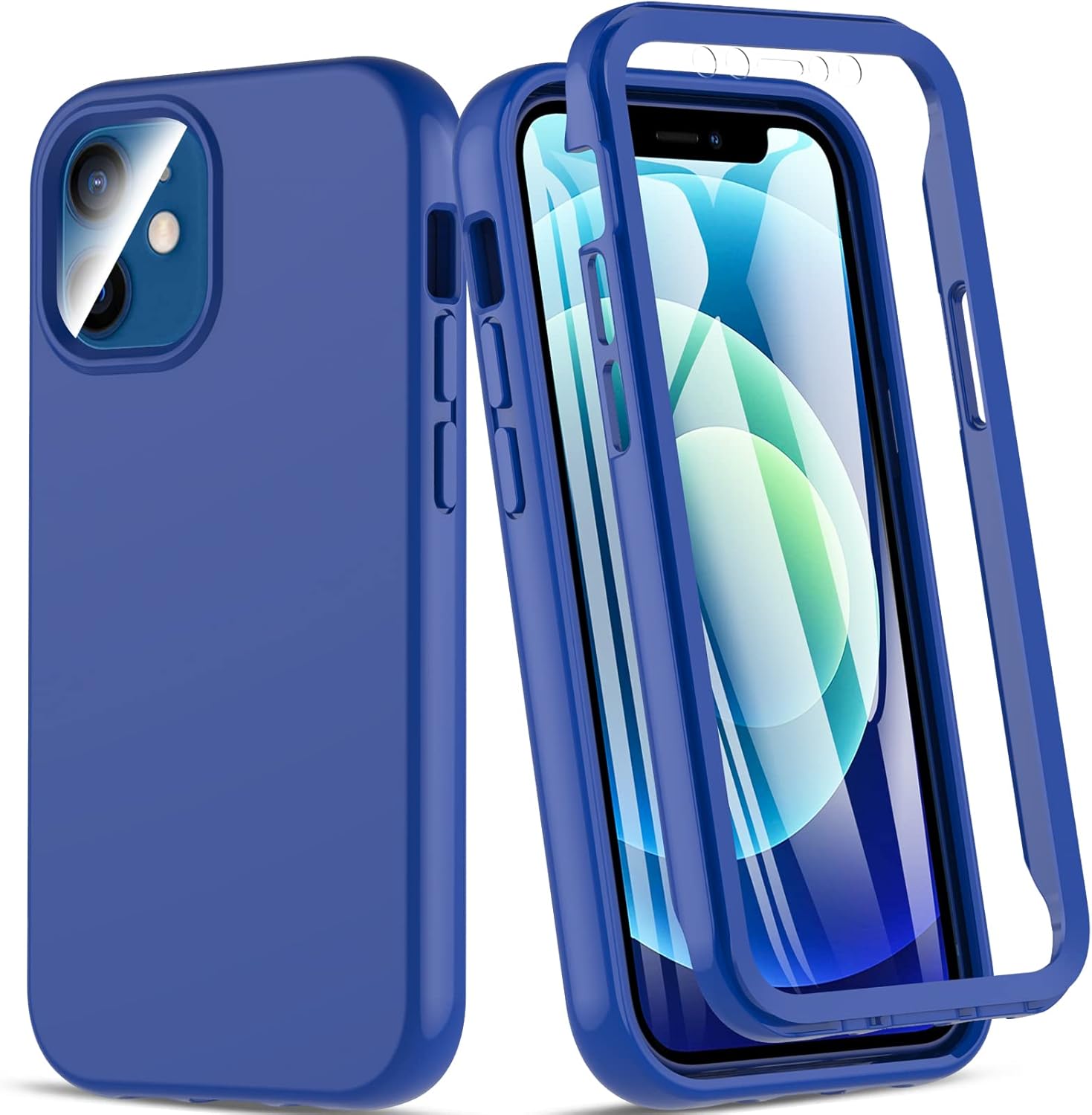 Hensinple For iPhone 12 Mini Case, 360 Degree AllRound Protection