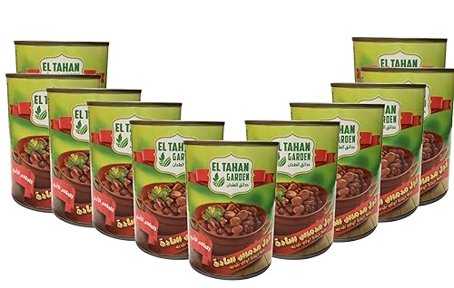 Eltahan Granos Fava pelados cada uno de 14 oz (12 latas) Fácil de abrir