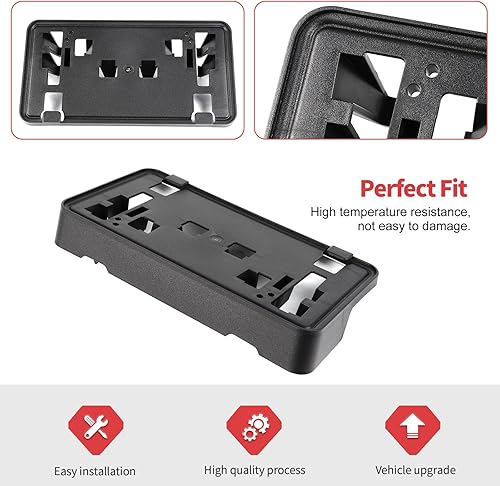 Miniatura 4 de Jimen Soporte de matrícula para 2021+ F150, soporte de placa frontal compatible con Ford F150 2021-2023