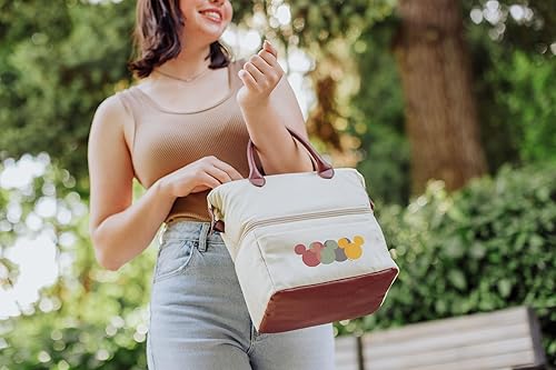 Miniatura 2 de PICNIC TIME Urban, Cooler Tote, bolsa de almuerzo aislada, 9.8 x 5.5 x 10.1, Disney Mickey - Beige con detalles marrones
