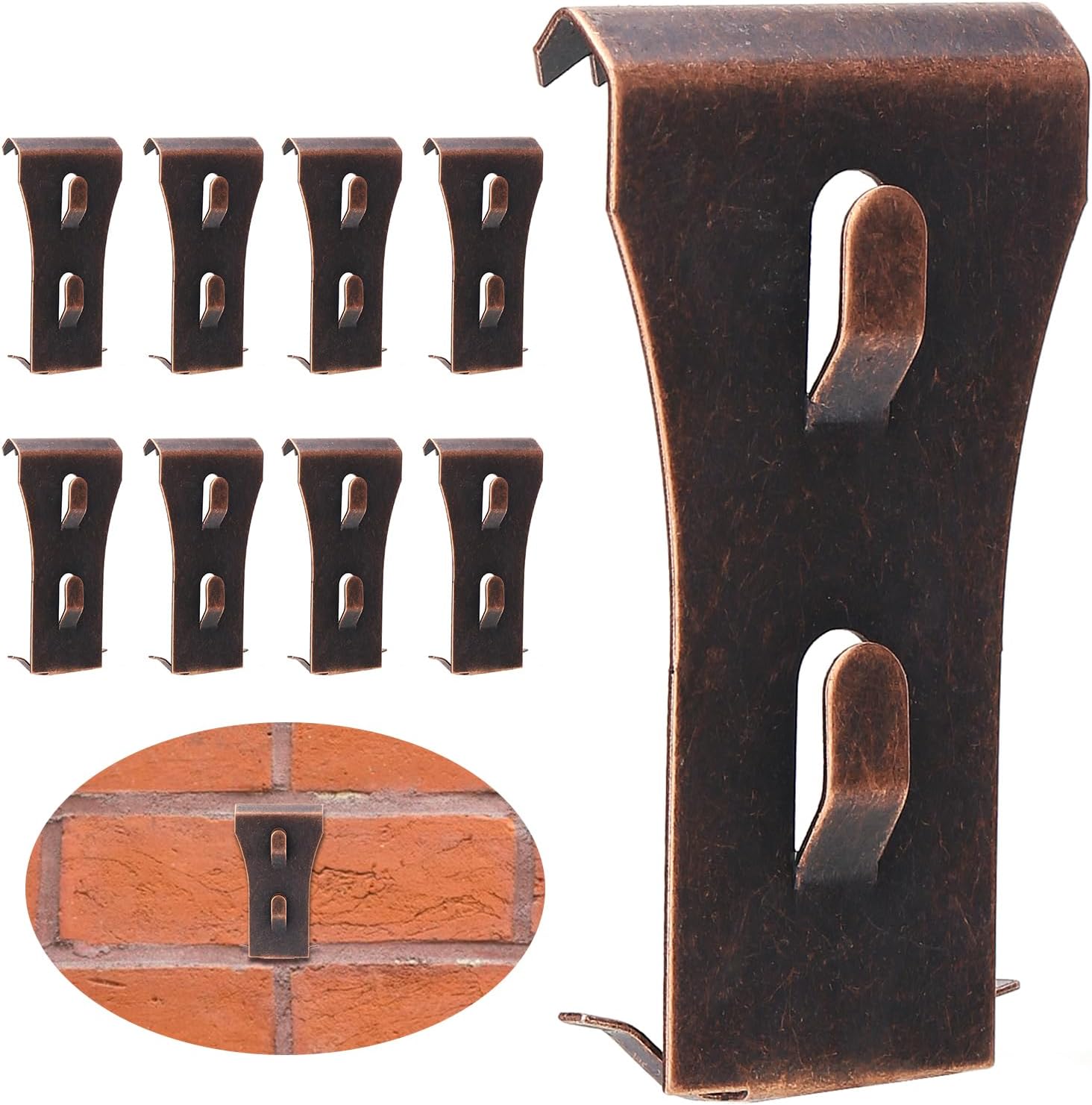 Ycfish Brick Hook Clips (3 Pack) Brick Wall Clips for