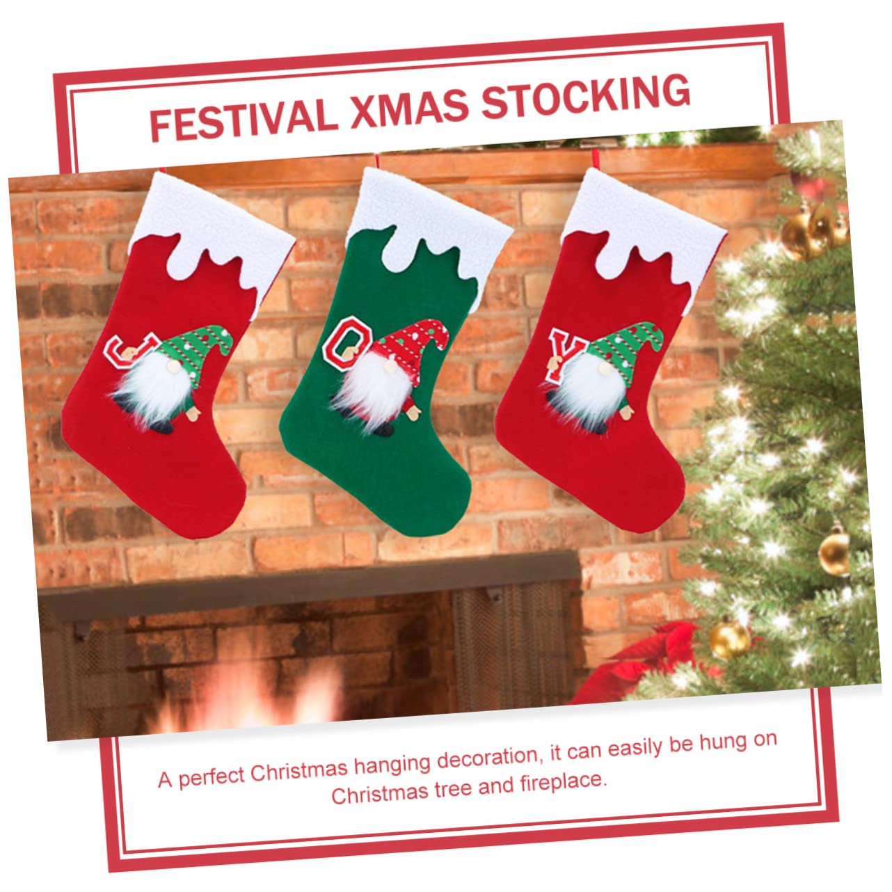 TOPBATHY 12 STK Gesichtsloser Weihnachtsstrumpf Kaminstrümpfe Hängende Tasche Christbaumschmuck Weihnachtsbaum Tasche Strümpfe Socken-geschenktüte Weihnachtstasche Vlies