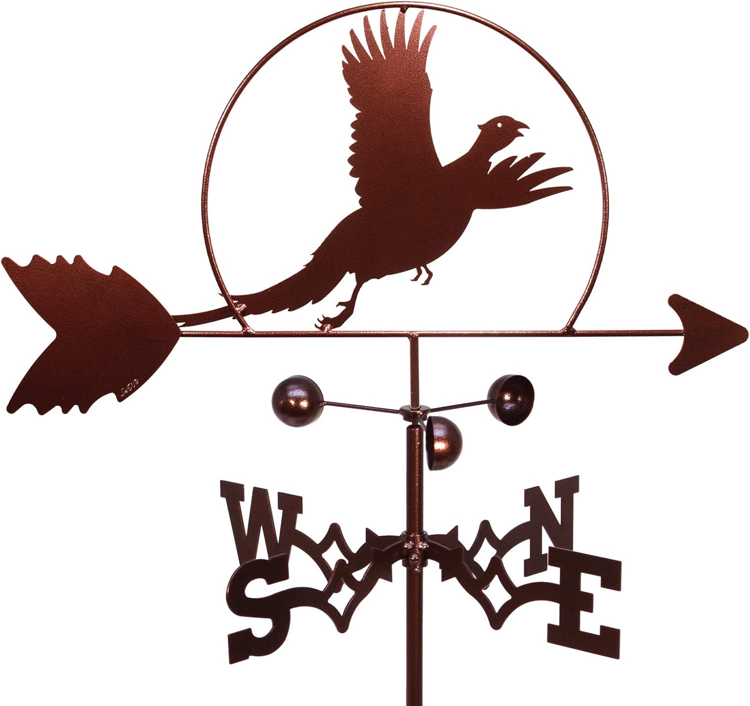SWEN Products Pheasant Bird Weathervane (Roof Mount Included)