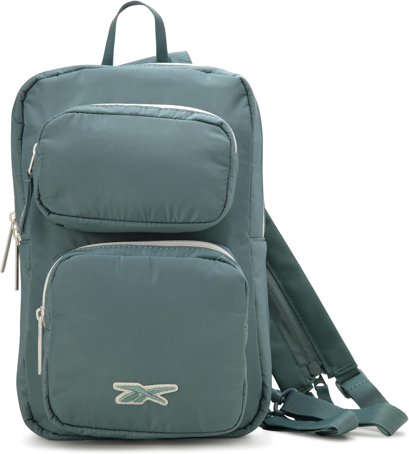 Reebok Unisex Crossbody Sling Bags – Compact Convertible Strap Cross Body Bag Travel Sling Bag - Gym & Travel Essential, Size One Size, Mikayla Green