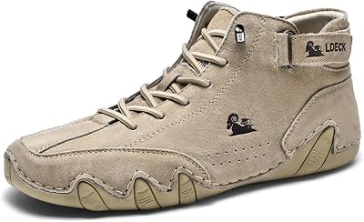 Mocassins en cuir pour hommes grande taille en plein air peau de porc en caoutchouc fond souple chaussures de conduite de voiture – acheter les meilleurs produits dans la boutique en ligne