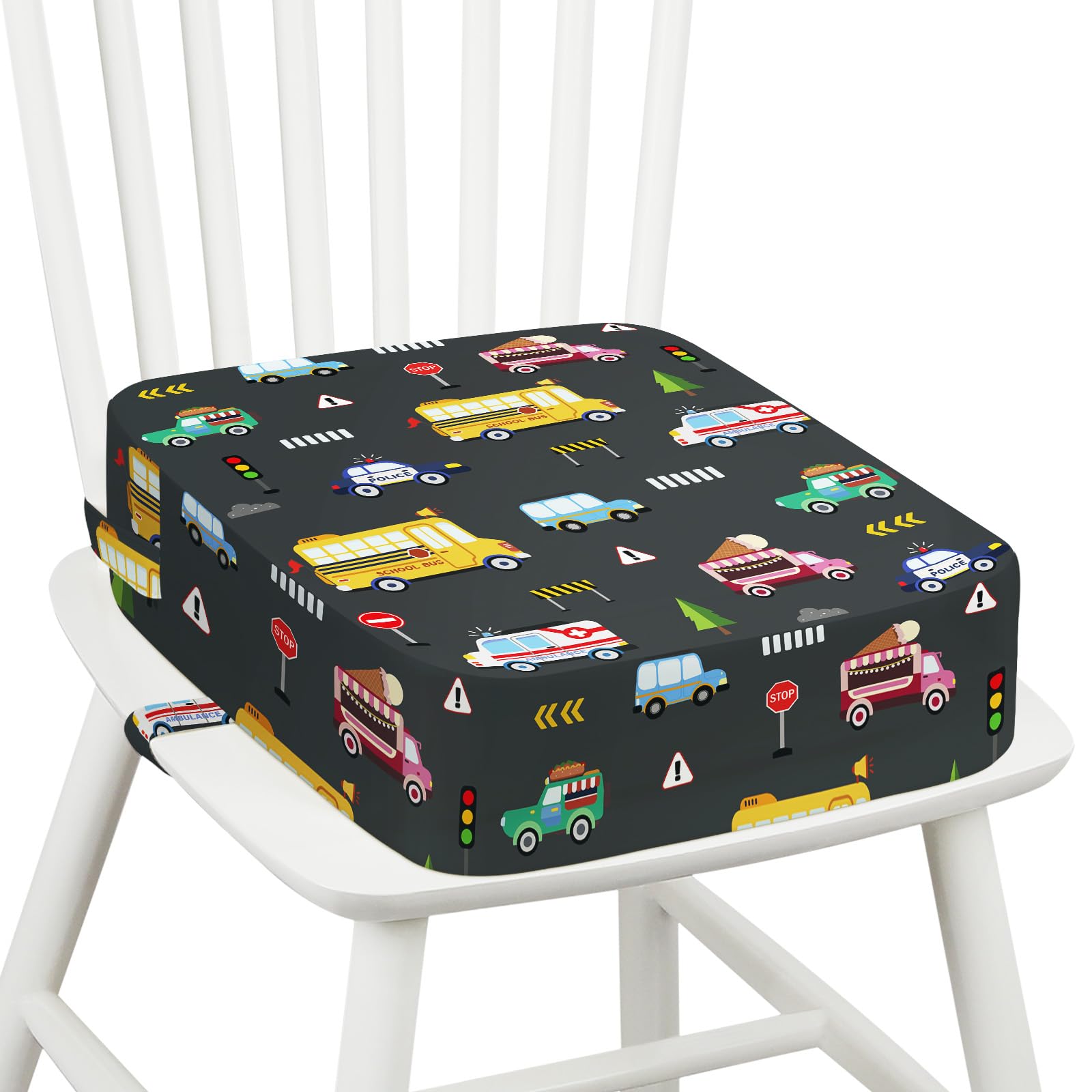 Sitzerhöhung Stuhl Kind Sitzkissen Kinder Kindersitzerhöhung 36 x 32 x 10 cm - Fahrzeuge