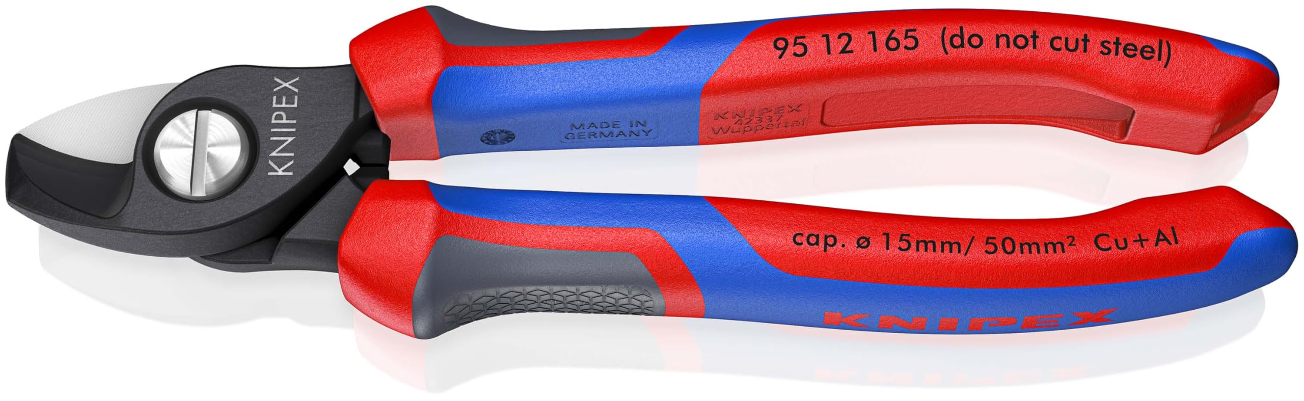 KNIPEX Kabelschere mit Comfort-Griffen 165 mm, 95 12 165