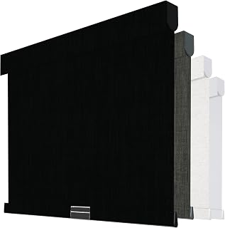 Boolegon Cordless Blackout Roller Shades for Windows, Black, 29" W x 72" H
