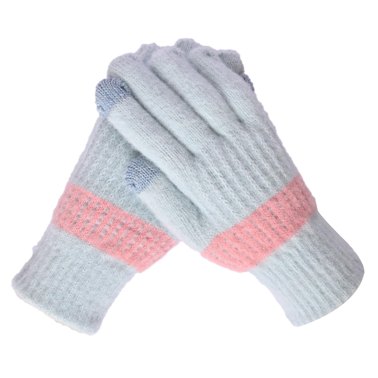 Women's Touchscreen Winter Woollen Gloves For Cold Weather (SGD-1733-1737)-image-28