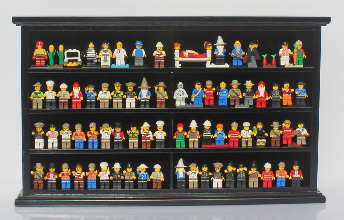 KidSafe Toy Minifigures Miniatures Figurines Display Case Wall