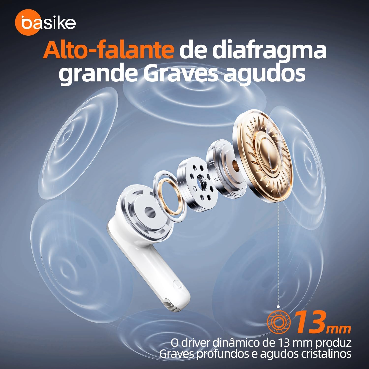Fone de Ouvido Bluetooth TWS Basike G20-H Estéreo, Toque Sensível, 6h de Música, Bateria Recarregável, Bluetooth 5.4 (Preto) Fone de Ouvido Bluetooth TWS Basike G20-H Estéreo, Toque Sensível, 6h de Música, Bateria Recarregável, Bluetooth 5.4 (Preto)
