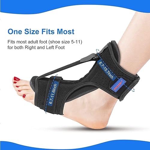 Miniatura 2 de Férula nocturna para fascitis plantar soporte ortopédico para pies férula nocturna dorsal mejorada para un alivio eficaz de la fascitis plantar