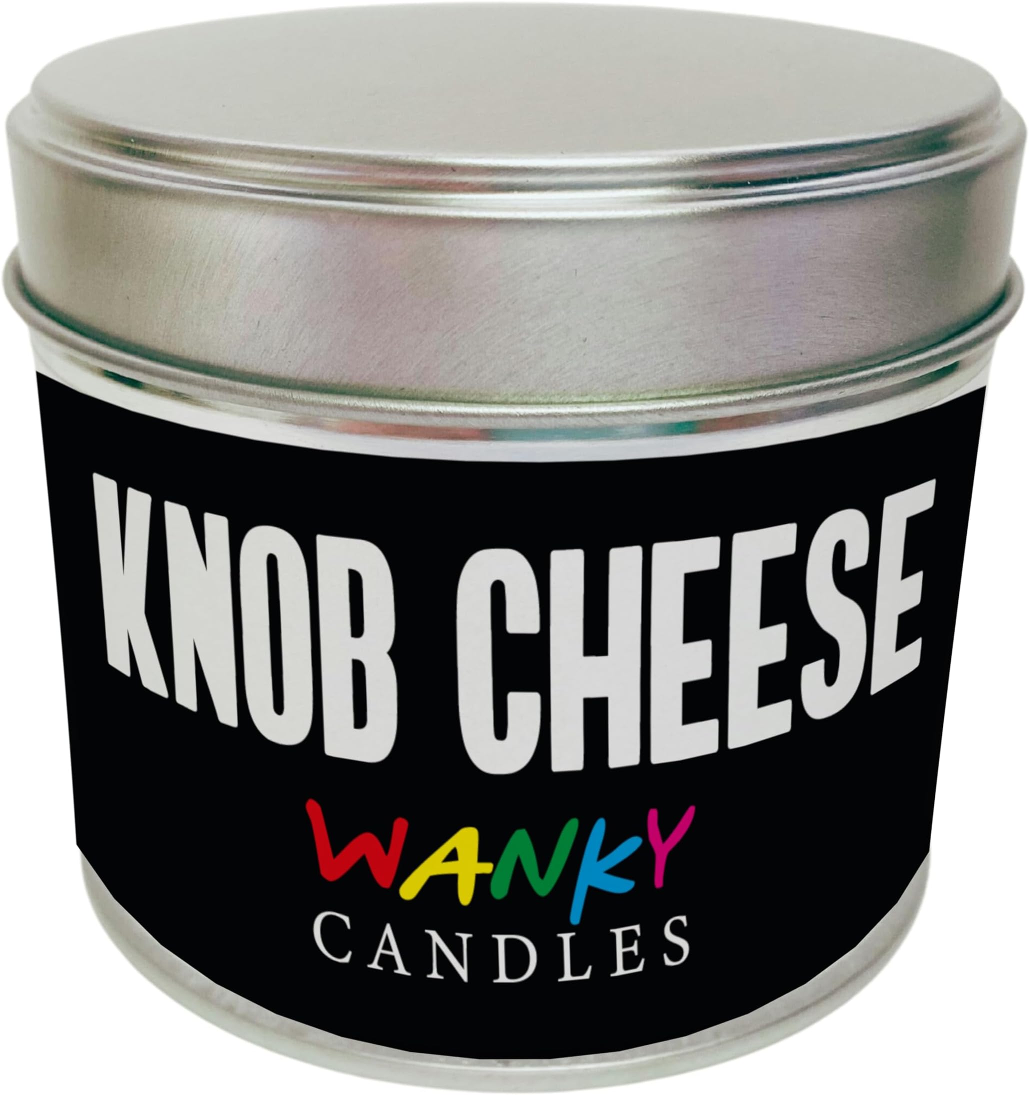 Wanky Candle Funny for Her Or Him Vanilla Scented Tin Novelty Rude Humour Birthday Christmas (Knob Cheese)