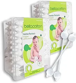 Haste Flexível bastonetes branco bebê 2 pacotes C/ 50unidades