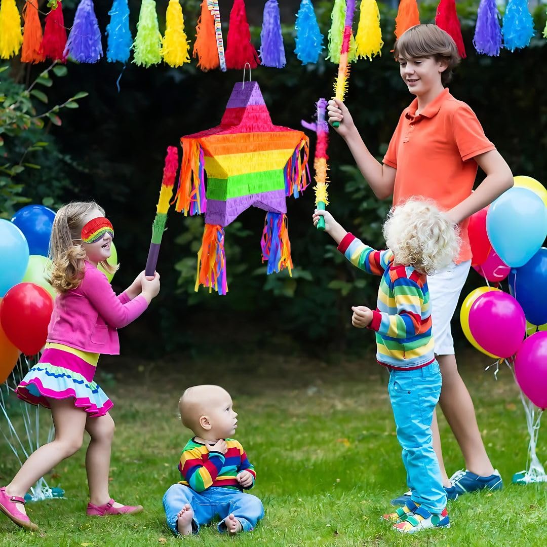 RAINBOW STAR PINATA - Party Decor - 1 Piece