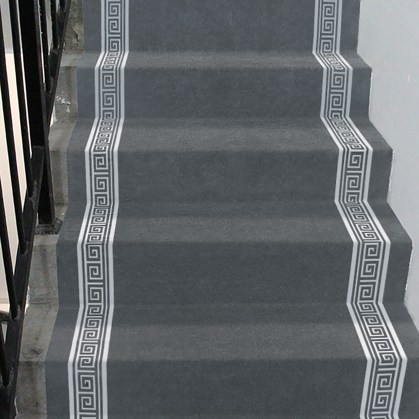 YTBHSHXZ stair treads， Washable Stair Treads,Polypropylene Mats,0.8m,for Indoors & Outdoors(Grey)