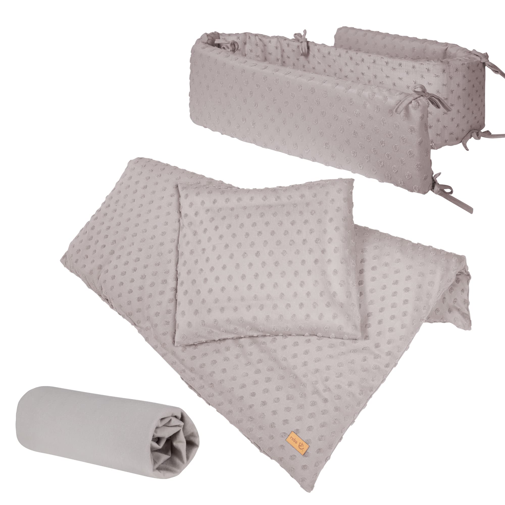 roba 227S05T3 Geschenkset Bio-Jersey Schlafen Klein, grau