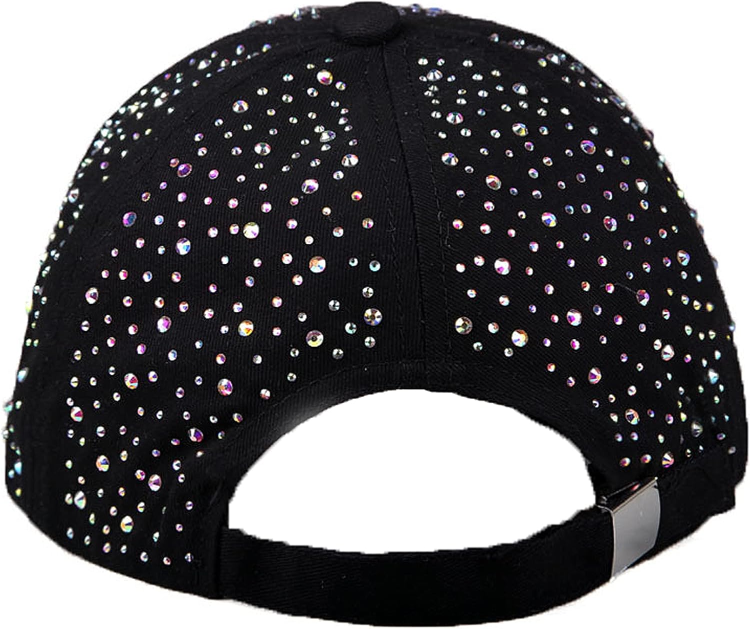 Shiny Rhinestone Baseball Cap for Women Girls Sparkle Crystal Velcro Ponycap Adjustable Mesh Trucker Hat Outdoors Sun Cap - Image 4