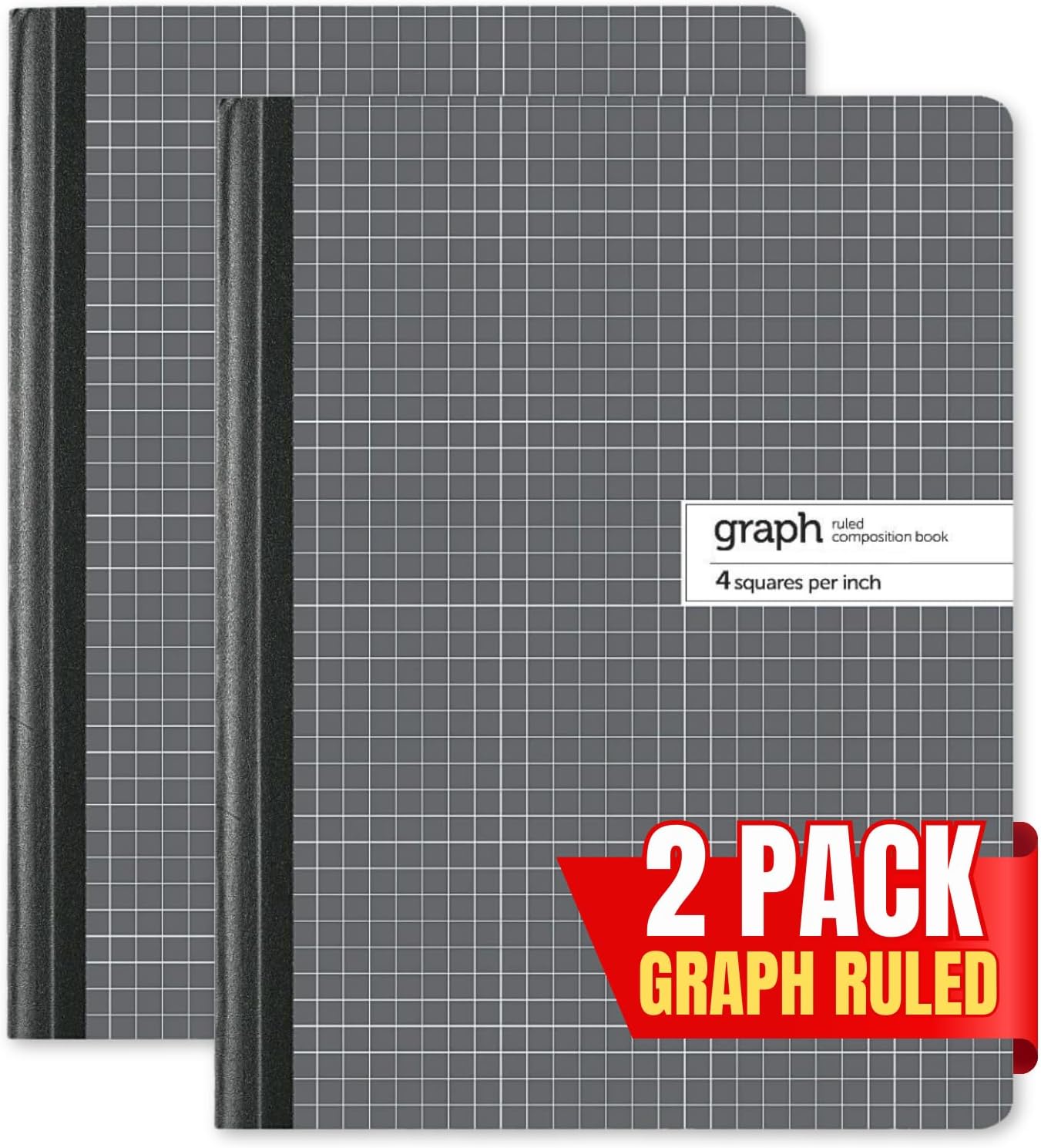 1InTheOffice Graph Composition Book, 9.75" x 7.5" Graph