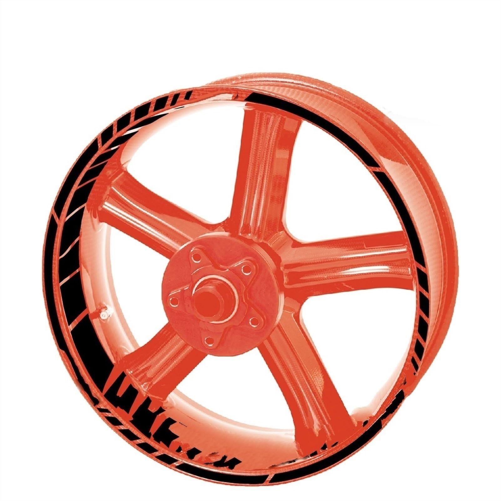 Motorcycle Hub Stickers Waterproof Reflective Rim Stripe Decals for Kawasaki Z750 Z800 Z900 Z1000 Decorative(Color25)