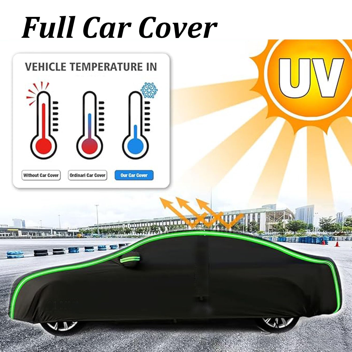 Telo Copriauto da Esterno per EVO 5 Impermeabile Telo Copertura Auto Traspirante Resistente,Copri Auto para Tutte le Stagioni Proteggi Sole Pioggia,con Cerniera Laterale