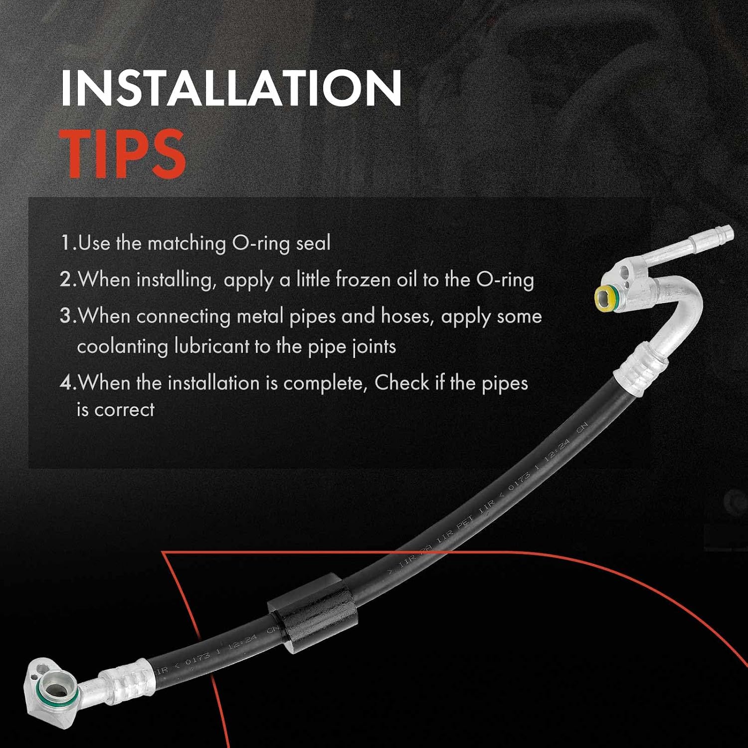 A-Premium A/C Suction Hose Assembly Compatible with BMW 335d, 2009 2010 2011, 3.0L, Compressor to Evap