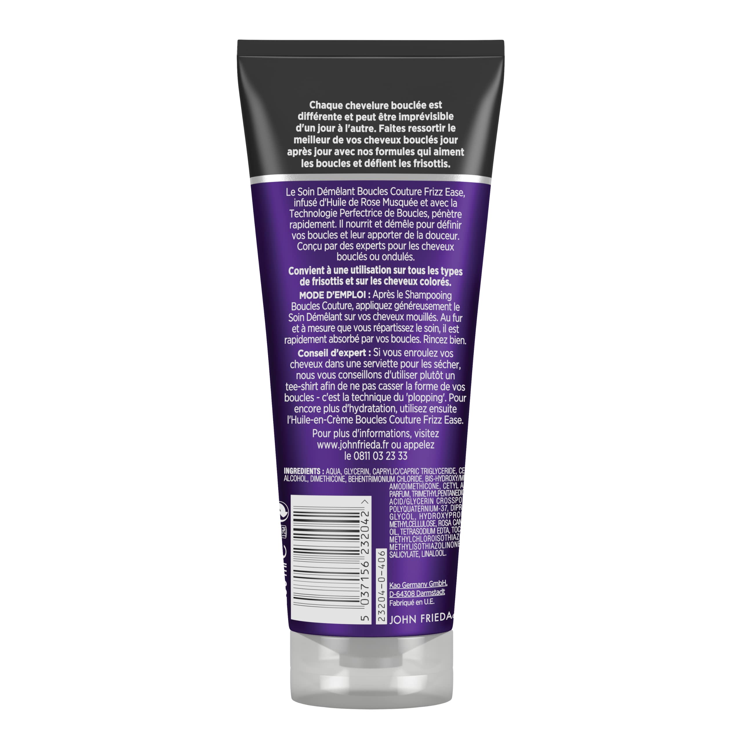 JOHN FRIEDA Frizz Ease Boucles Couture Soin Démêlant 250 ml