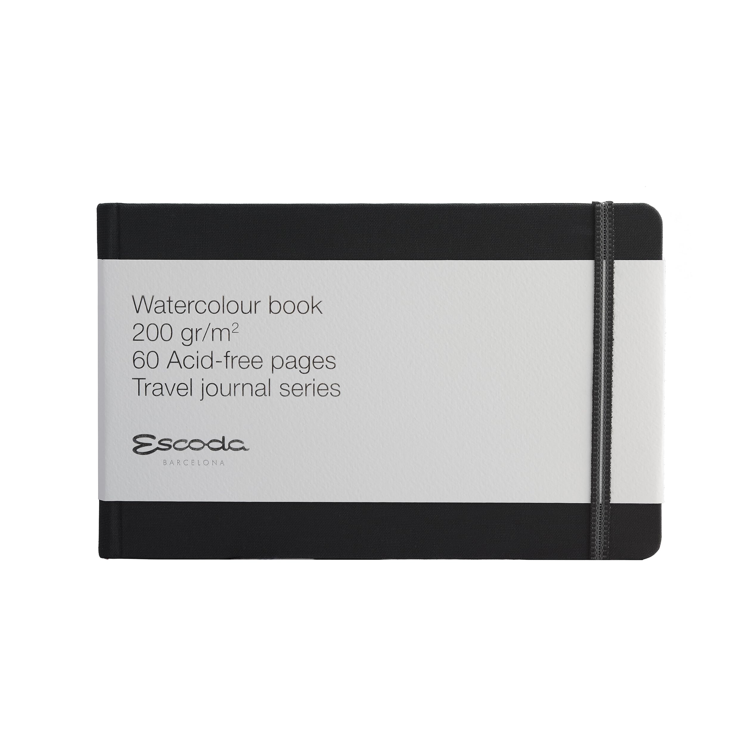Escoda Negro Block Watercolor Paper A6 - Horizontal Landscape Travel Journal Sketchbook Notebook Professional Size 21X13,5Cm 200 Gr 60 Sheets Fine Grain Series L 200-20