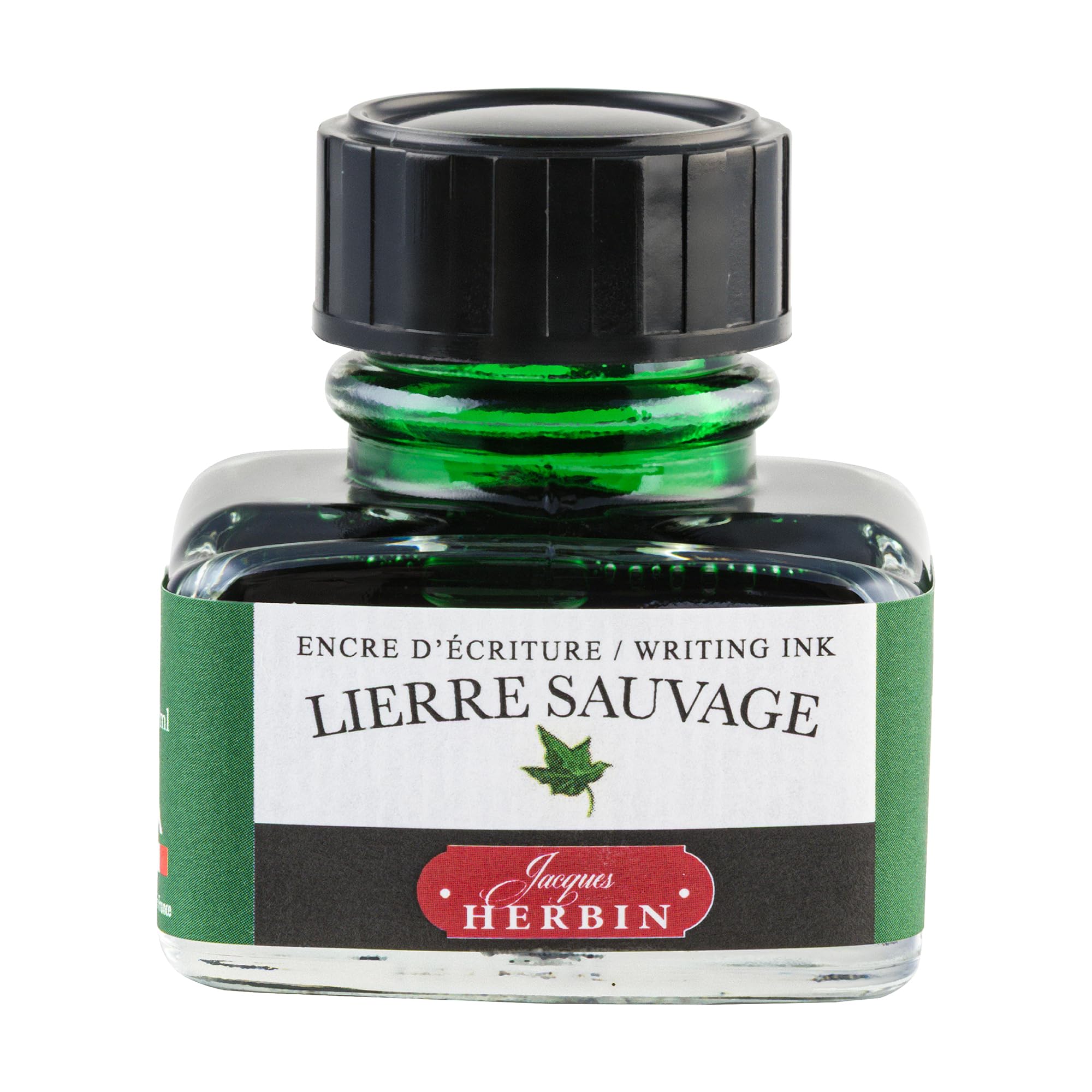 Herbin 30ml "D" Bottled Ink - Lierre Sauvage - Green Bottled Fountain Pen Ink