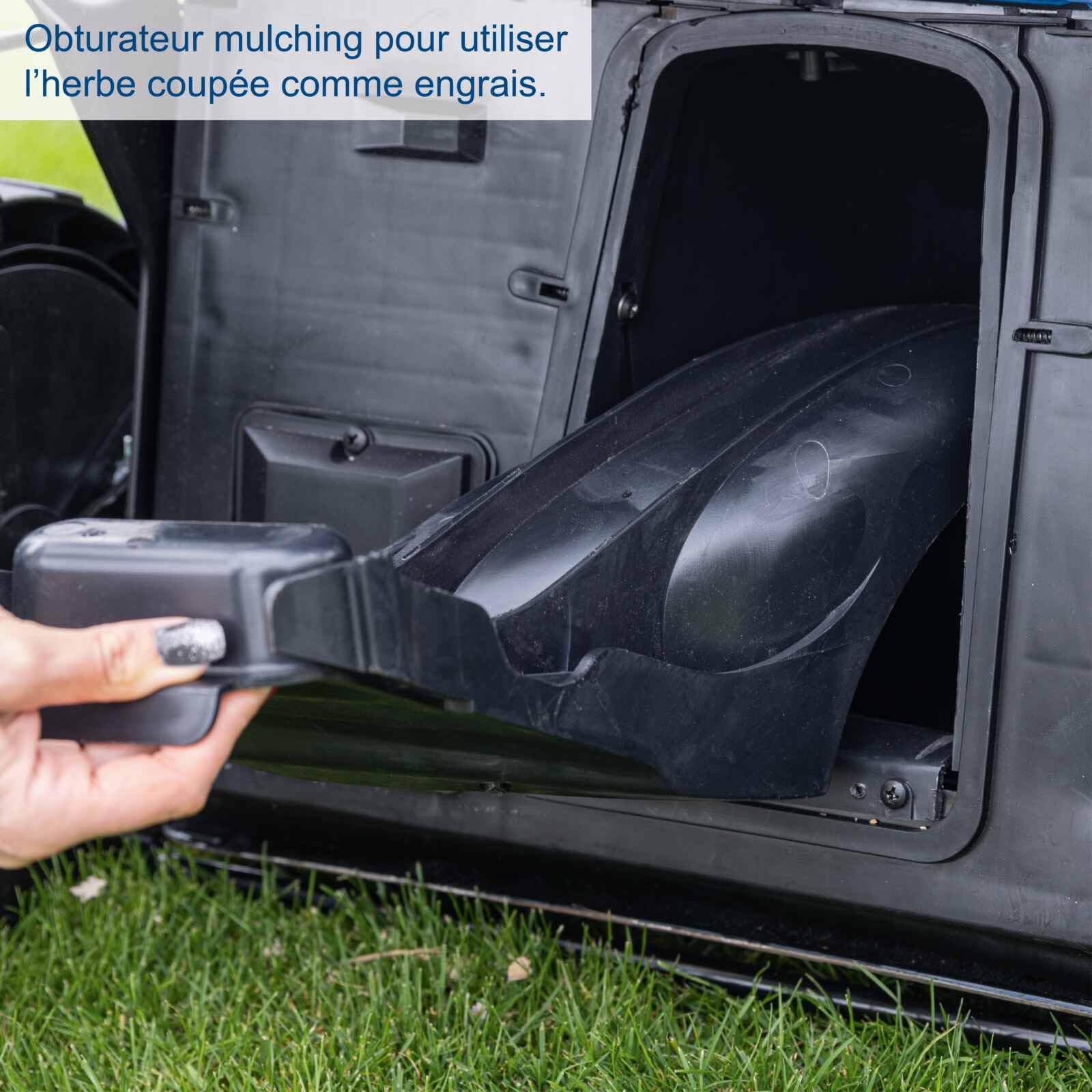 Scheppach BC-MP470-X Tondeuse à Gazon sans Fil 4 Batteries et 2 chargeurs