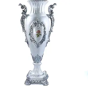 35.4 Inch White Tall Floor Vase, Trophy Floor Vase for Living Room Decor, Extra Large Huge Vase