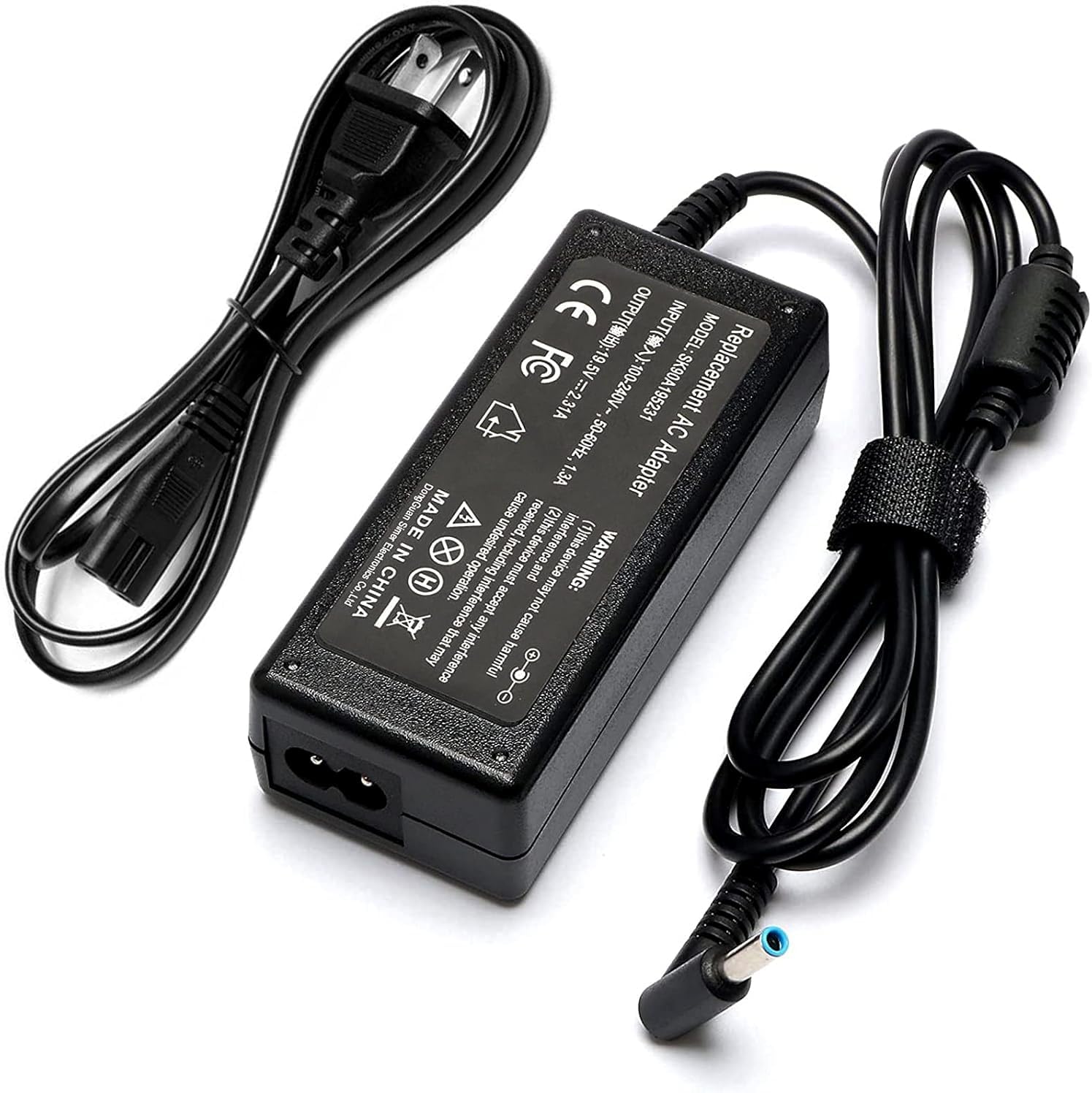 45W Laptop Charger for HP 15 17-4.5 * 3.0mm Blue Tip Power Cord | 45W Power Adapter, 4.5*3.0mm Connector, 19.5V 2.31A, Multi-safety protection, for HP Laptop 15 17 Notebook
