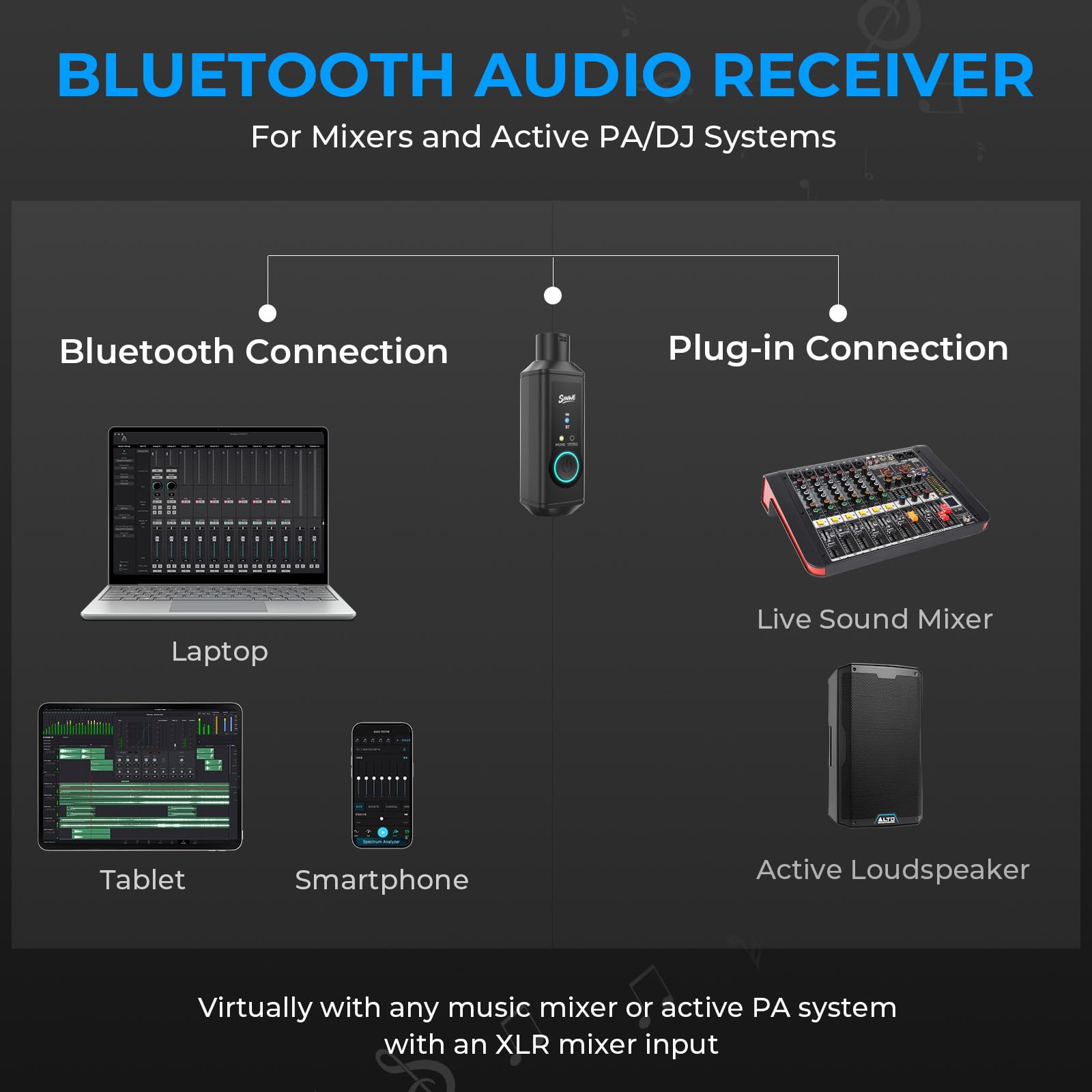 Amazon.com: SINWE P16 Dual-Stereo Wireless XLR System - 24bit