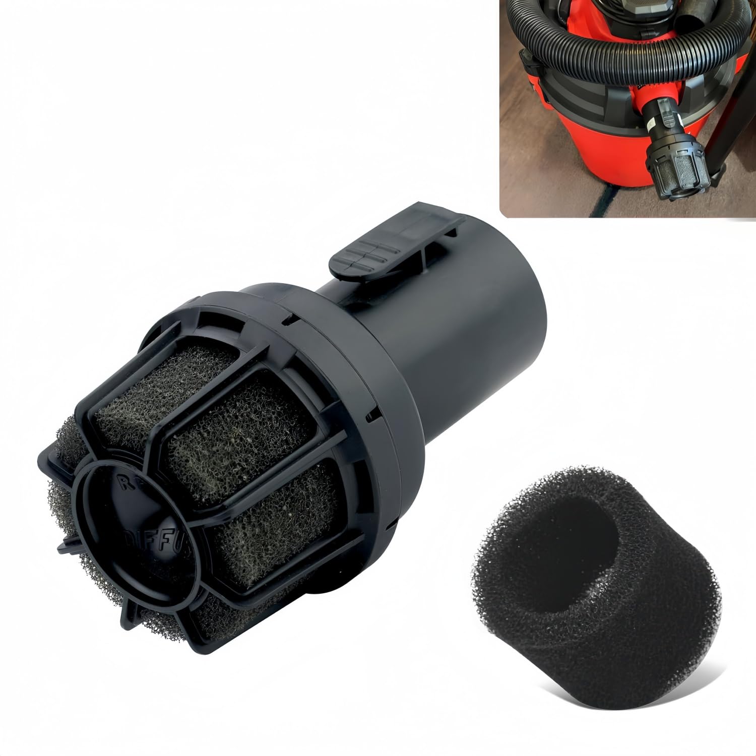 2.5 Inch Wet & Dry Vacuum Muffler Diffuser,Wet/Dry Vac Attachment CMXZVBE38660 Compatible with Craftsman & Most Vacuums with Standard 2-1/2" Port