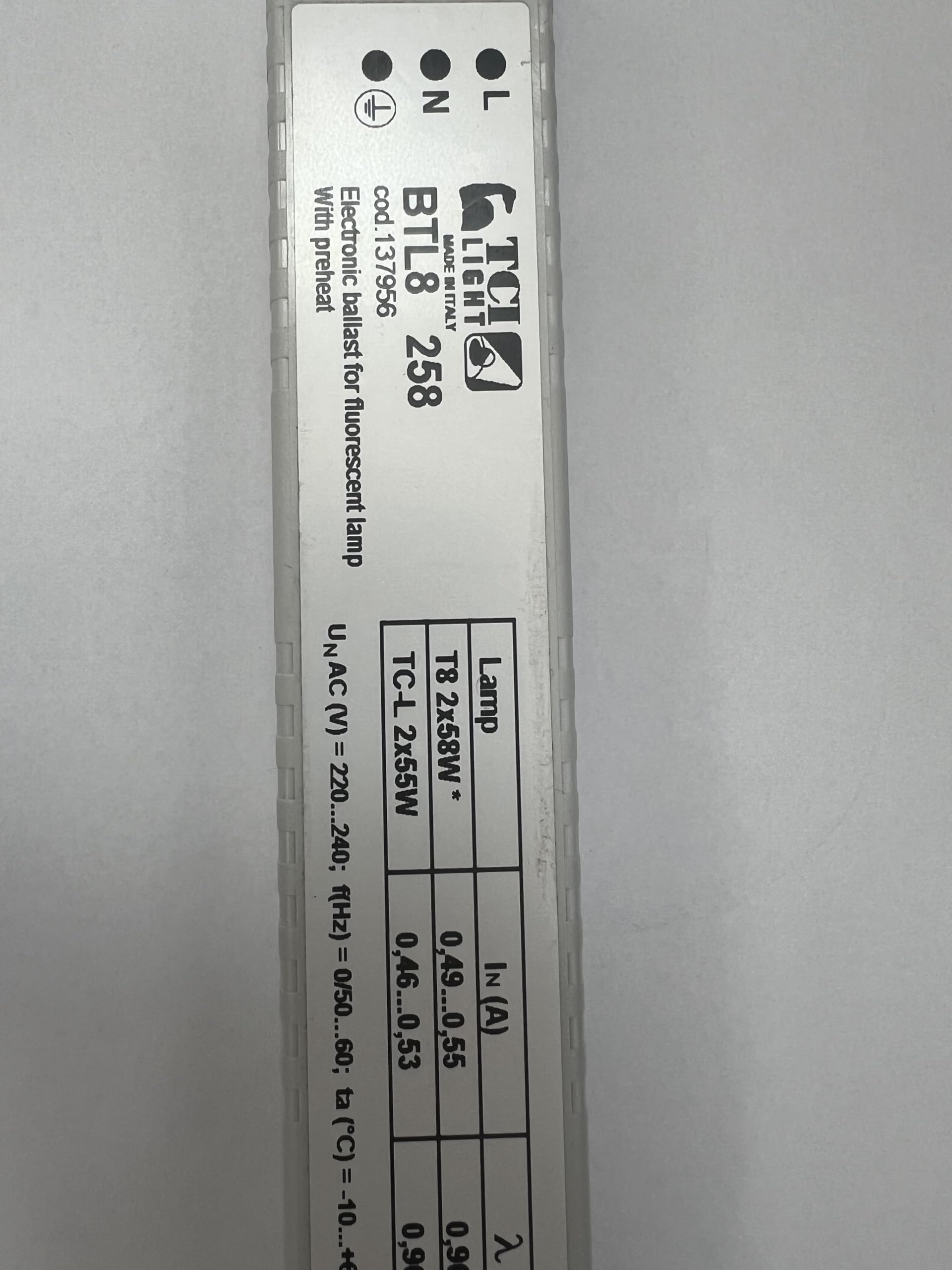 TCI Electronic Transformer T8 2X58W, TC-L 2X55W
