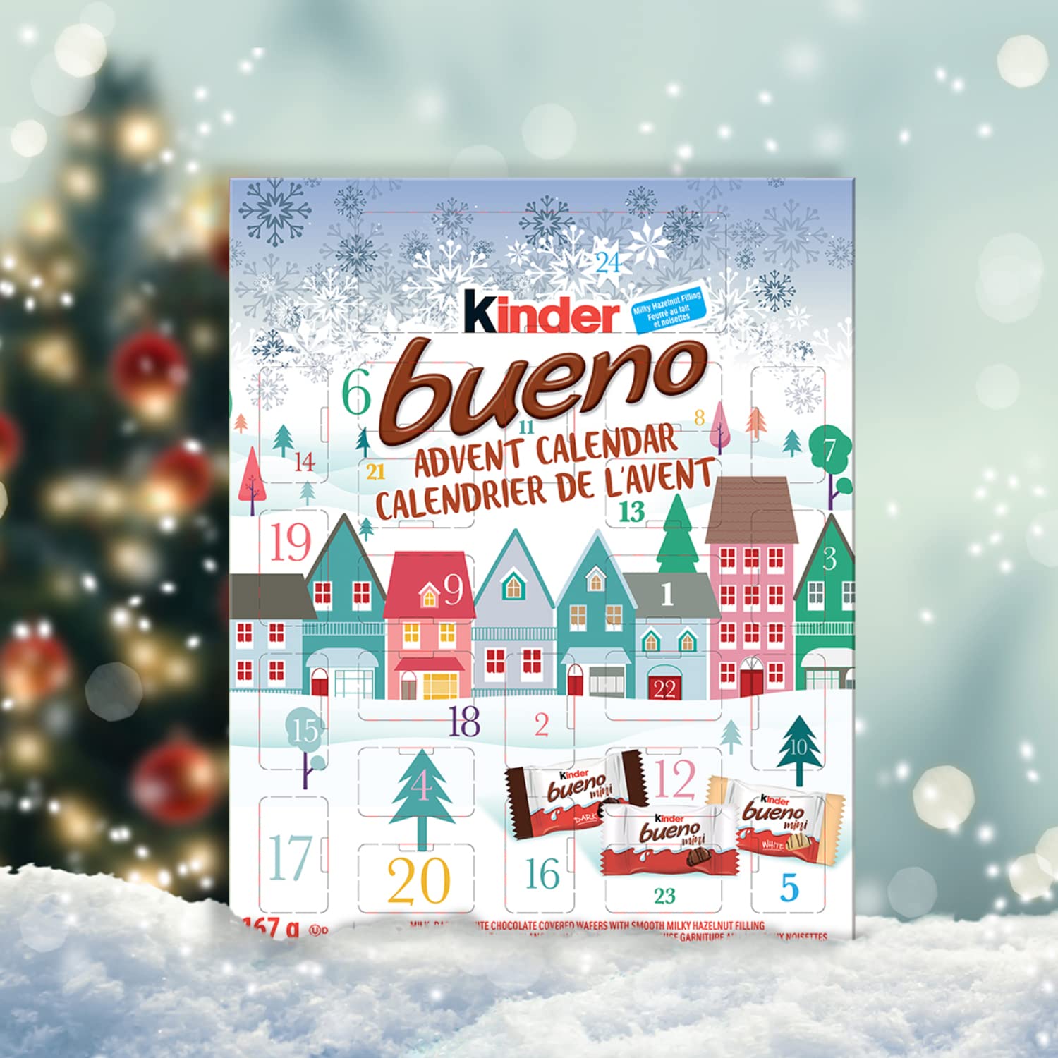 Kinder Bueno Advent Calendar, 24 Treats (167g), Brown : Amazon.ca: Grocery  & Gourmet Food